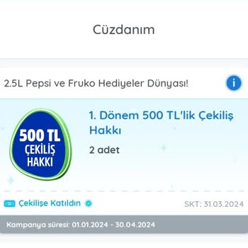 KazandıRio 500TL Çekiliş Sorunu