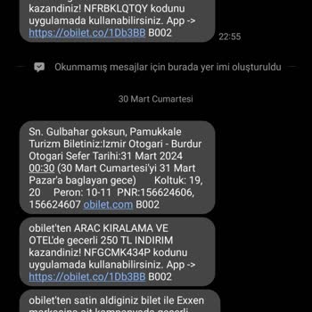 Obilet Bilet Sorunum Göz Ardı Edilemez!