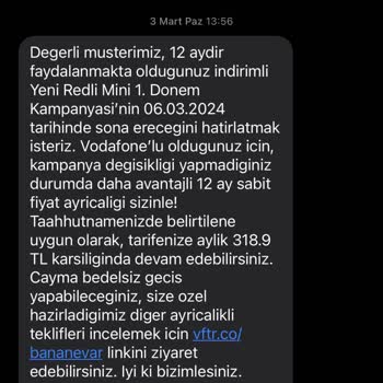Vodafone İznim Olmadan 185 TL Olan Faturam 491 Yapmışlar
