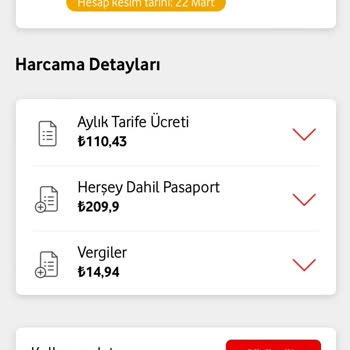 Onayım Dışı Vodafone Yurt Dışı Kullanım Faturası Kesilmesi
