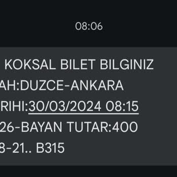 Obilet Sefer Güzergahı Değiştirilip Geç Bilgi Verilmesi