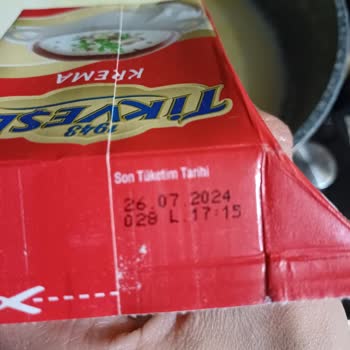 Danone Tikveşli İftar Yemeğimde Bozuk Çıkan Tikveşli Krema Mağduriyeti