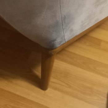 Rindo Mobilya Krem Rengi Koltuk Takımı Sırt Tarafı Ve Dikiş Yerleri Mavi Döndü