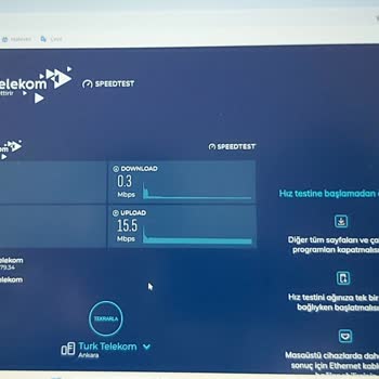 Türk Telekom Evde İnternet Erişim Hızı Yavaş