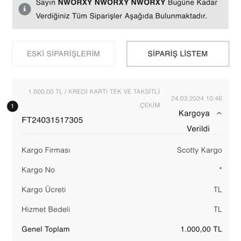 Fresh Scarfs 5 İs Günü Geçmesine Rağmen Sipariş Teslim Edilmedi