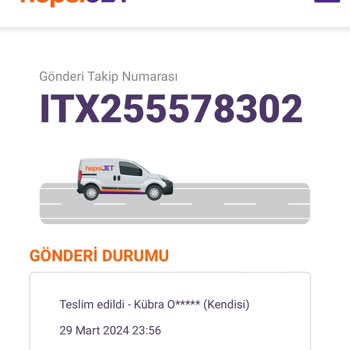 hepsiJET Teslim Edilmeyen Kargoların Teslim Edildi Olarak Görülmesi