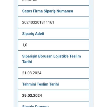 Borusan Lojistik Operasyonel Yoğunluk Nedeniyle Dağıtıma Çıkmaması