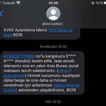 Biga Dağıtım Personeli Aras Kargo Rezilli Gi