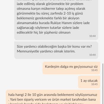 Trendyol Hızlı Market Ürün Eksikliği Ve İade Süreci Sorunu