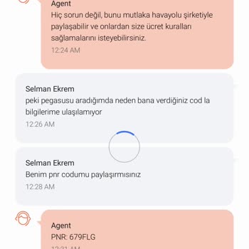 Pegasus'un Her Acenteyle İş Yaparak Bizi Mağdur Etmesi