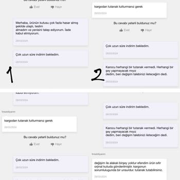 N11 Fırsatdiyarım Adlı Satıcıdan Alınan Ürünün Hasarlı Gelmesi