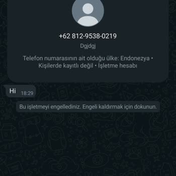 WhatsApp Bilinmeyen Numaralardan Gelen Mesajlar