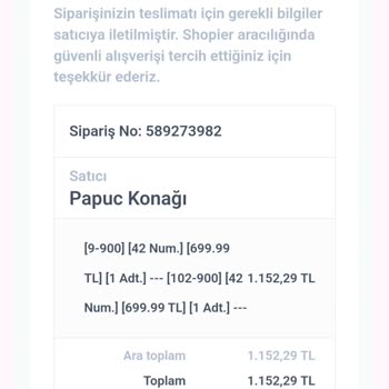 Shopier Sipariş Mağazaya İletilmemiş