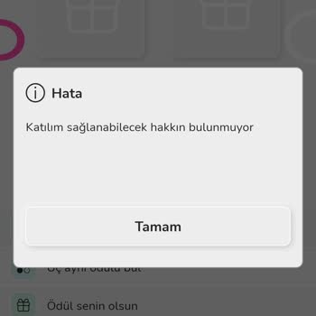 Nays Tıkla Kazan Hakkımı Kullandırmadı