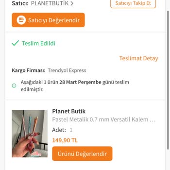 Planet Butik Kargom Teslim Edilmedi
