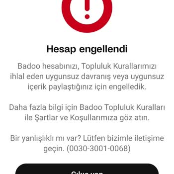 Badoo Uygulamasının Gereksiz Yere Ban Vermesi.