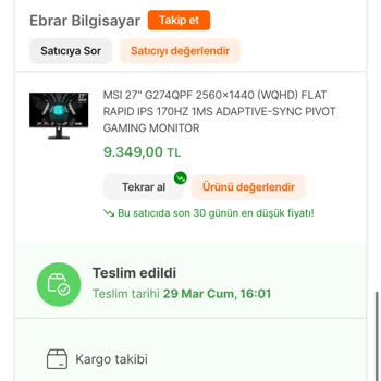 Teslim Edildi Gözüken Hepsijet Kargom Kayıp