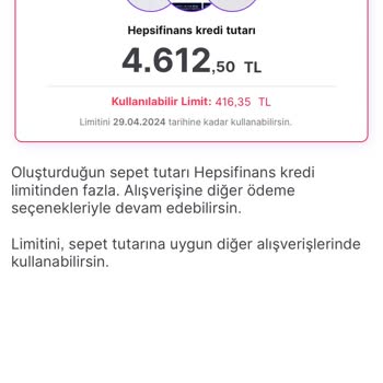 Hepsiburada Hepsi Finans Limitimi Düşürdüler