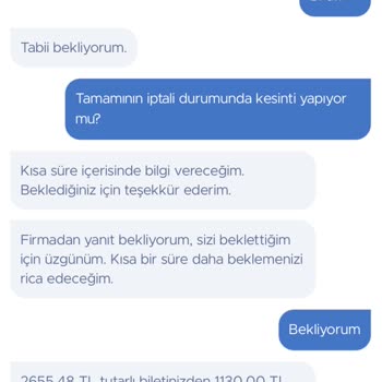 Ajet Firması Tek Yönlü İptal Yapmıyor