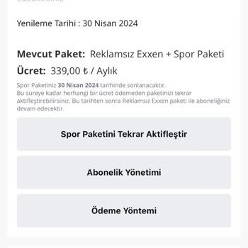 Exxen İzinsiz Üyelik Alması