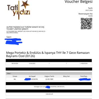 Tatil Yıldızı Seyahat Şirketi Para İademi Yapmıyor