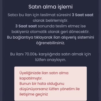 İtemsatis İlan Alamıyorum Yardımcı Olun