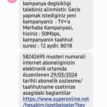 Superonline Taahhüt Süreniz Bitti Dedi. Paketimi 6 Ay Önce Değiştirdi.