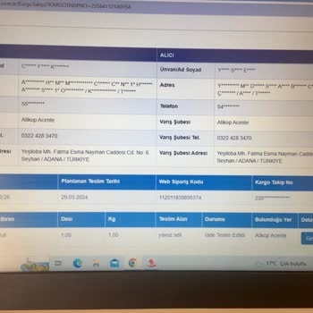 Sürat Kargo Çalışanlarının Ürün Teslimi Konusunda Özensizliği
