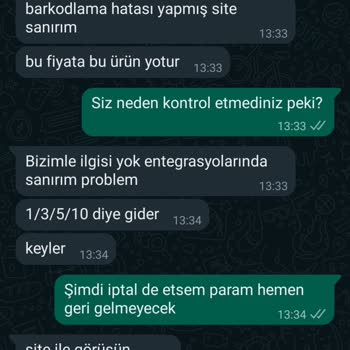 Azall.com Satın Aldığım Ürünü Bahane Uydurarak Vermiyor.