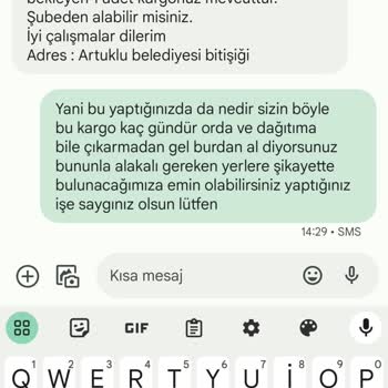 Sürat Kargo Nun Kalitesiz İş Anlayışı