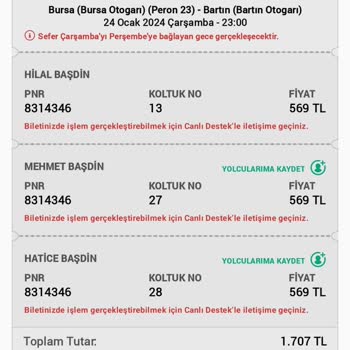 Kale Seyahat Kupon Kodum Gelmedi.