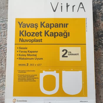 Vitra Nuvoplast Yavaş Kapanmayan Klozet Kapağı Ve Menteşe Kırılması