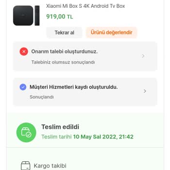 Hepsiburada Garantili Ürünümü Garantiye Sokmuyor!