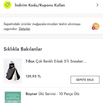 Boyner Çark İndirimi Kullanılamaması