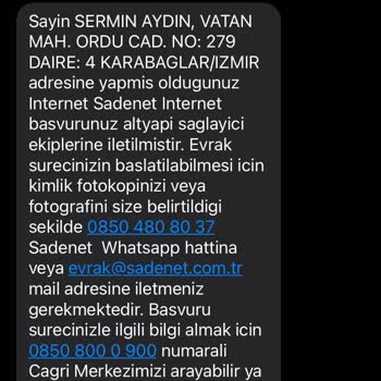 Sadanet Firmasının Yanlış Yönlendirmesi Ve Bunun İçin Para İstemesi