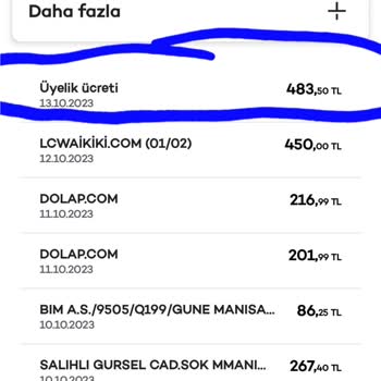 Akbank Yıllık Aidat Ücreti