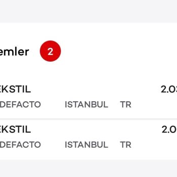 DeFacto Eksik Yatırılan İade Bedeli