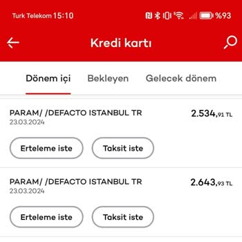 DeFacto Eksik Yatırılan İade Bedeli