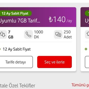 Vodafone Tarifeleri Ücret Tutarsızlığı