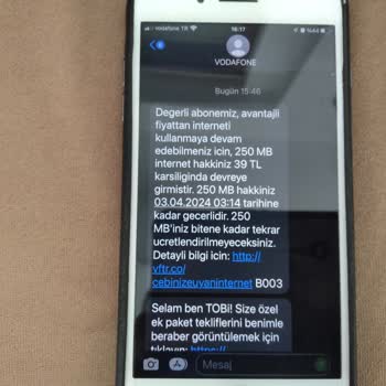 Vodafone Talepsiz Cep Sigorta Kesintisi