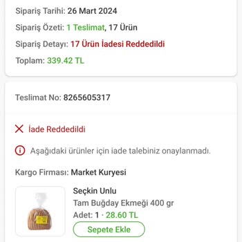 Trendyol Ve Mopas Yuvam'dan Beklenen Sipariş Hayal Kırıklığı