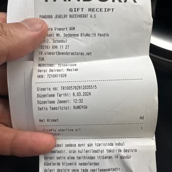 Pandora Mücevher Pandora Mağazasında Yaşanan Garanti Sorunu