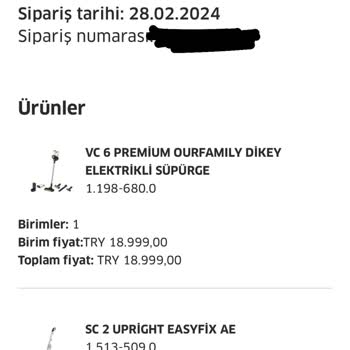 Karcher Ürün Teslim Sorunu