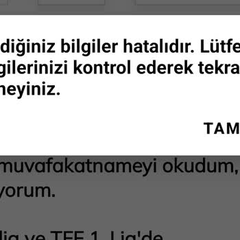 Passolig Kart Başvurusunda Hata