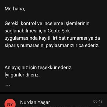 Hatalı Sipariş Ve İade Sorunu - Şok Market