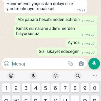 Finans Kuruluşları Adıyla Dolandırıcılık Adıma Açılan Hesabın Kapatılmasını İstiyorum