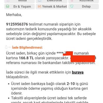 Trendyol Maddi Müşteri Mağduriyeti