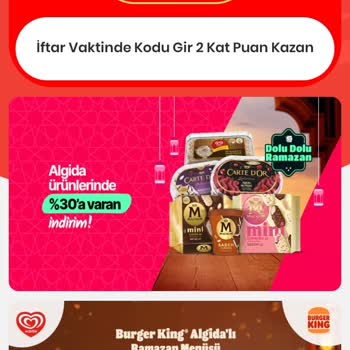 Algida Promosyon Hediye Puan