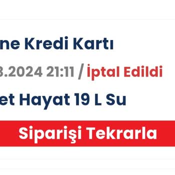 Hayat Su Danone Hayat İçecek Damacana Siparişi Gelmiyor