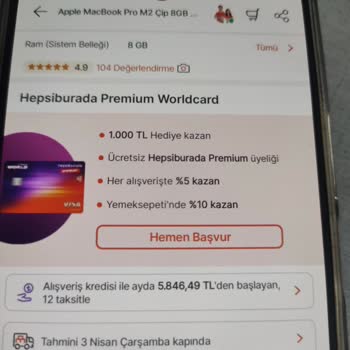 Yapı Kredi Hepsiburada Premium Worldcard Aldatmacası
